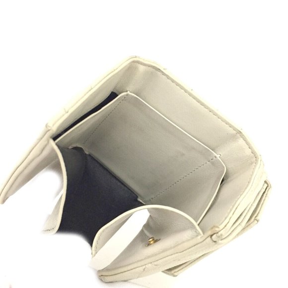 0404188 Saint Laurent Cassandra Leather Mini Trifold Wallet - Picture 6 of 8